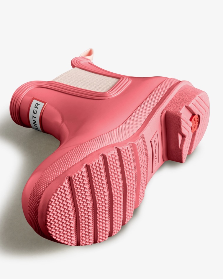 Hunter Women's Original Gloss Chelsea Boots Pink Shiver-Salt Pink