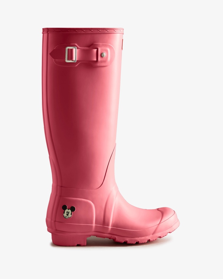 Hunter Women's Disney Tall Rain Boots Pink Shiver