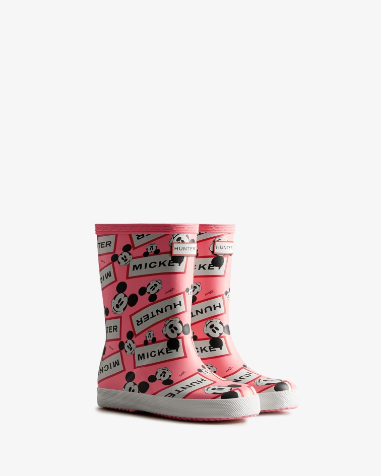 Hunter Kids First (18 Months-8 Years) Disney Rain Boots Pink Shiver