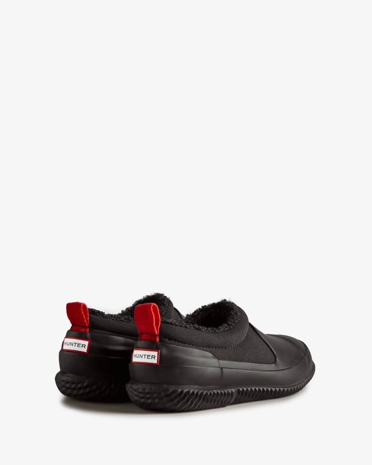 Hunter Big Kids (5-10 Years) Insulated Vegan Shearling Shoe Black