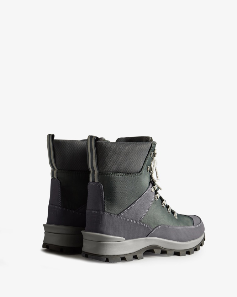 Hunter Men's Insulated Recycled Polyester Commando Boots Arctic Moss Green-Henson Navy