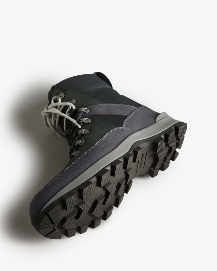 Hunter Men's Insulated Recycled Polyester Commando Boots Arctic Moss Green-Henson Navy