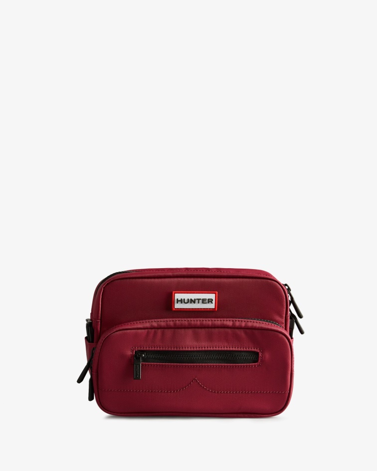 Hunter Nylon Camera Bag Hayes Burgundy