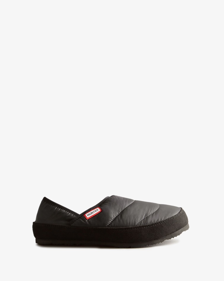 Hunter Women's Puffer Slipper Black