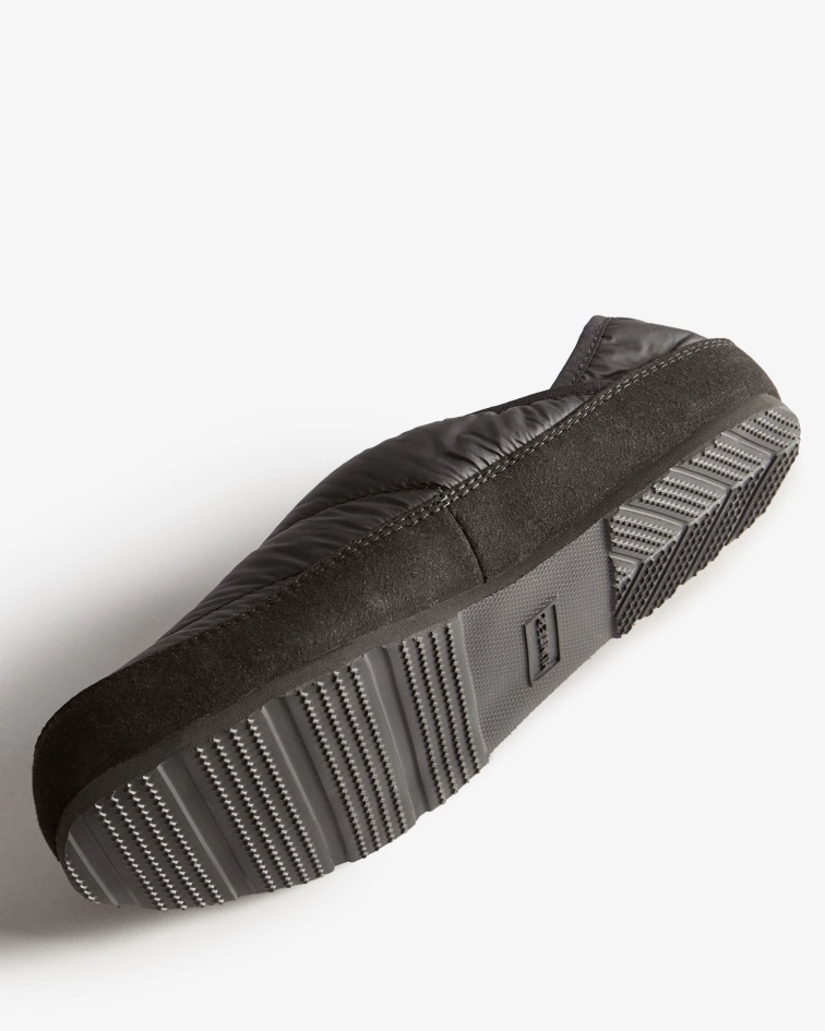 Hunter Women's Puffer Slipper Black