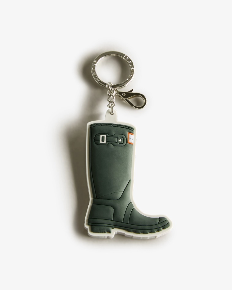 Hunter Tall Boot Keyring Hunter Green