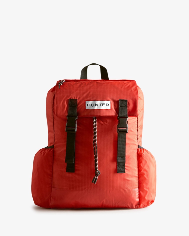 Hunter Ripstop Packable Backpack Hunter Red