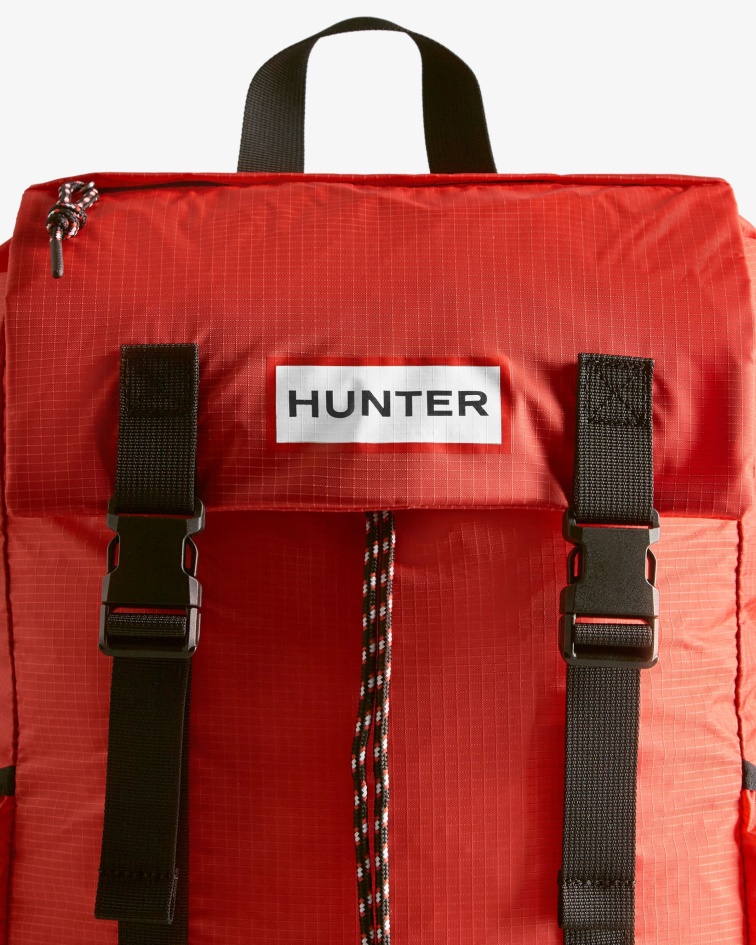 Hunter Ripstop Packable Backpack Hunter Red