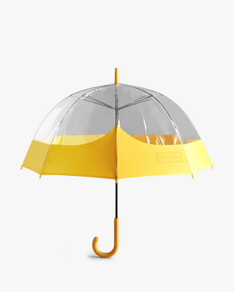 Hunter Moustache Bubble Umbrella Yellow
