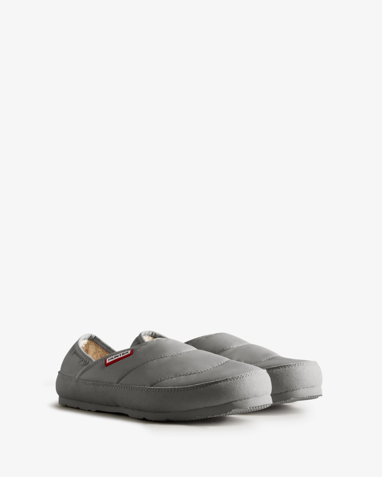 Hunter Women's Puffer Slipper Tundra Grey