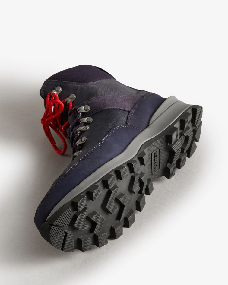 Hunter Men's Insulated Recycled Polyester Commando Boots Navy-Blue Mineral