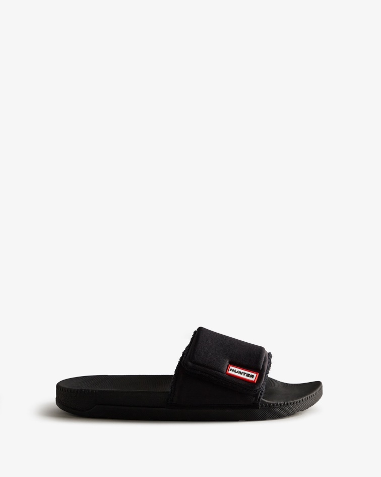 Hunter Men's Adjustable Slides Black