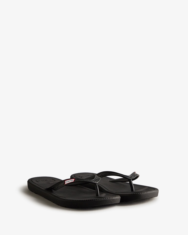 Hunter Women's Flip Flops Black