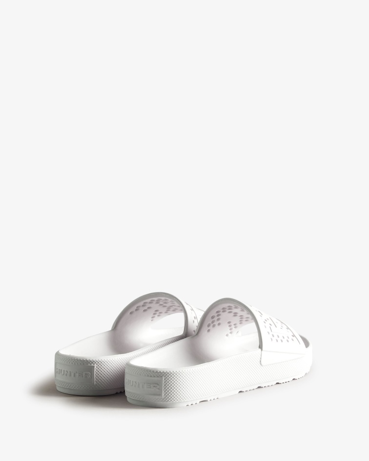 Hunter Women's Lightweight Moulded Sliders White