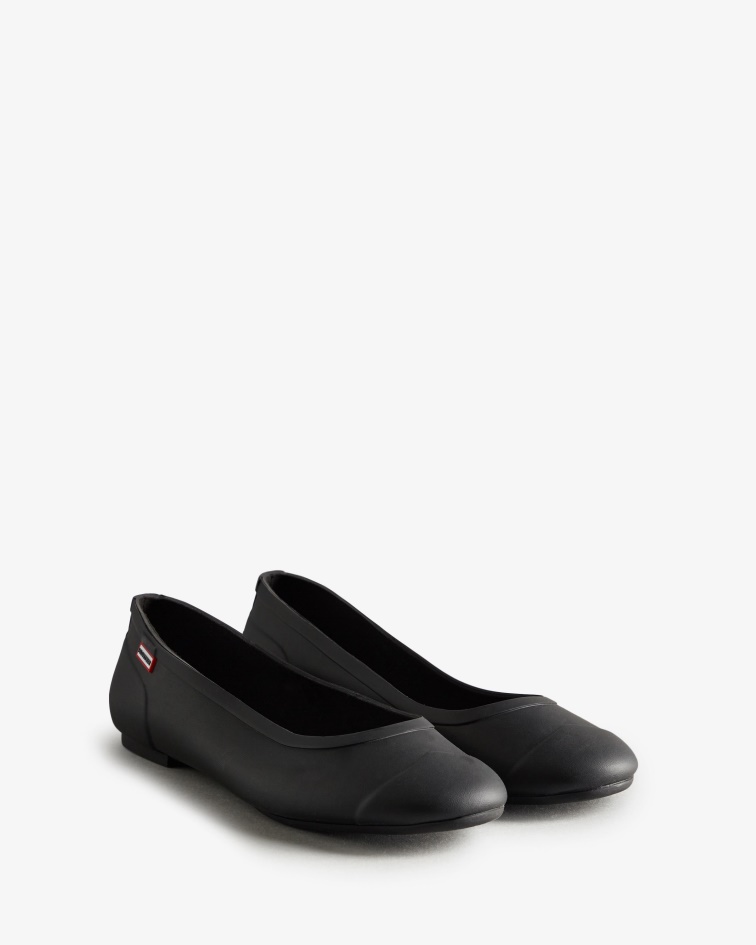 Hunter Women's Tour Ballet Flats Black