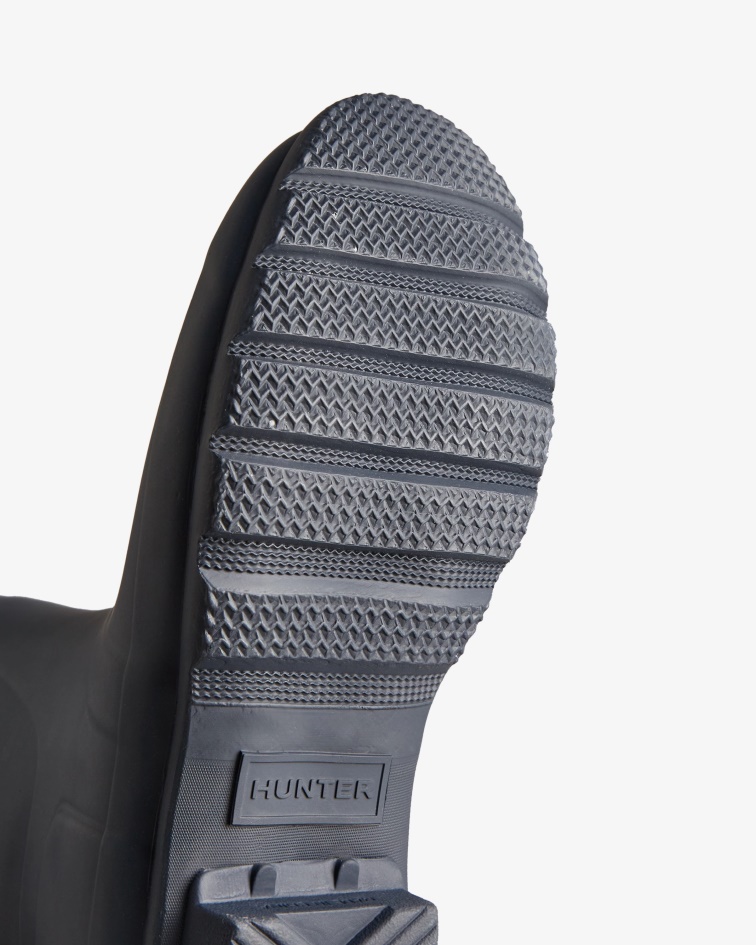 Hunter Women's Tall Back Adjustable Rain Boots Navy