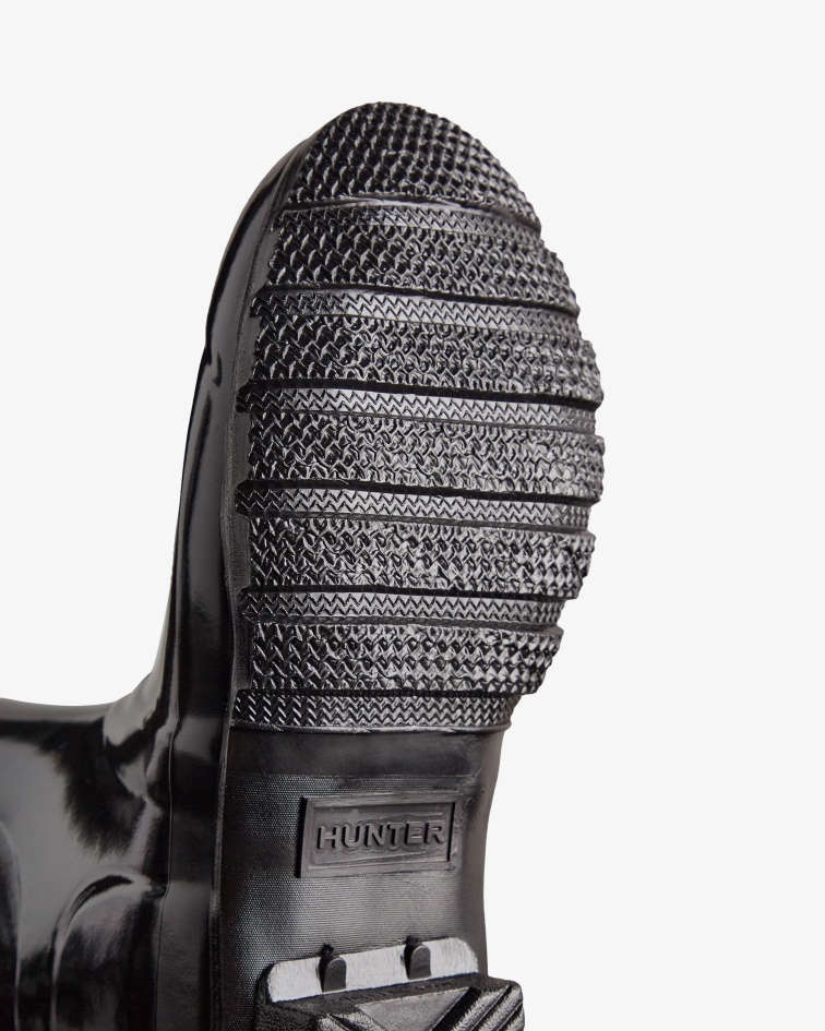 Hunter Women's Original Tall Gloss Rain Boots Black
