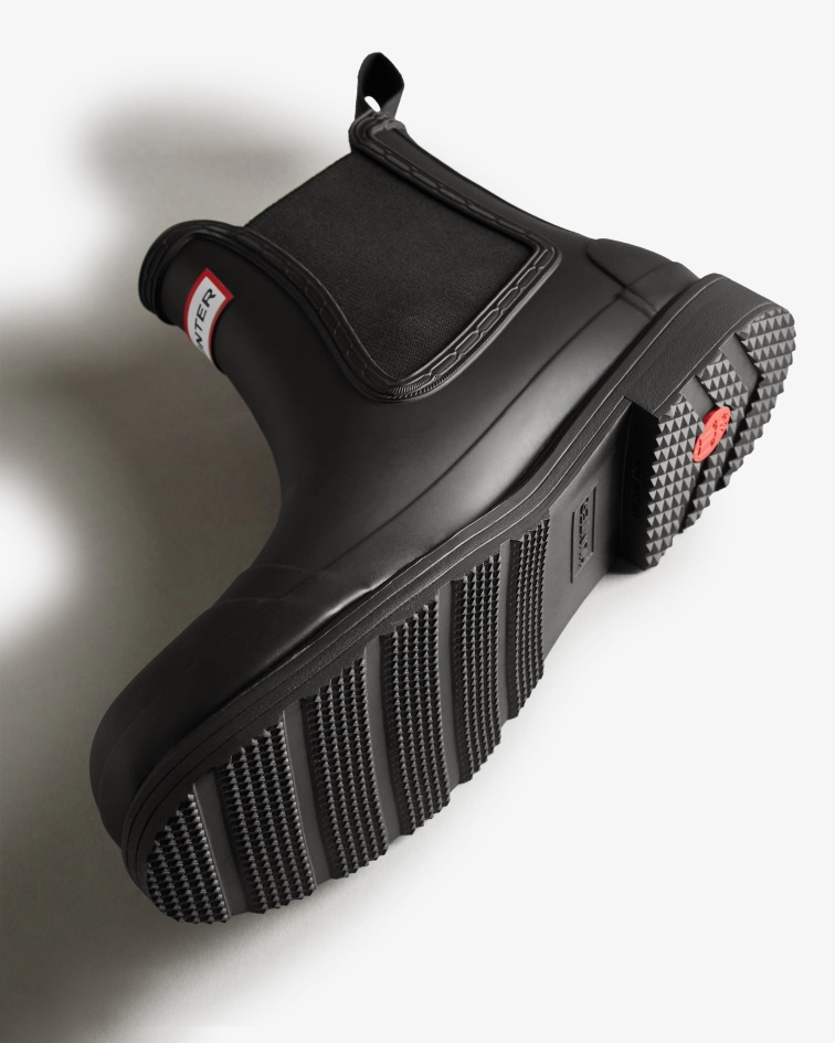 Hunter Men's Commando Chelsea Boots Black