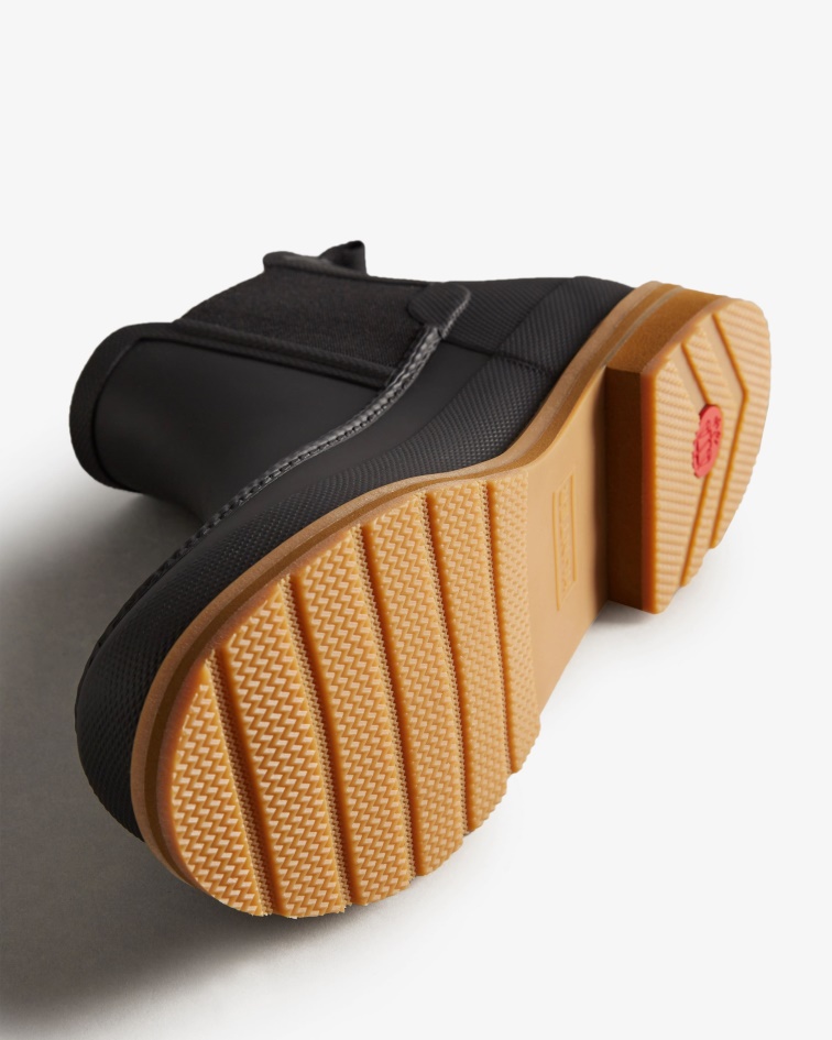 Hunter Men's Moc Toe Chelsea Boots Black