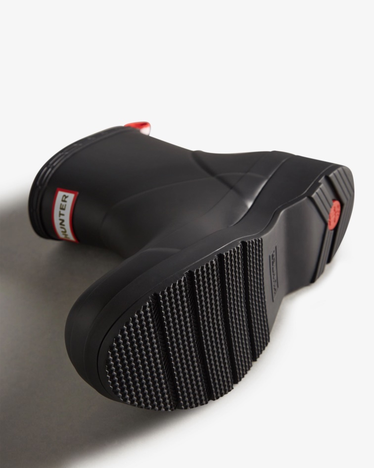 Hunter Men's Play Short Rain Boots Black