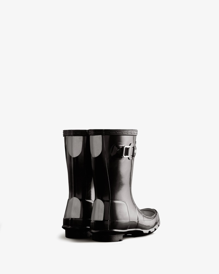 Hunter Original Little Kids (2-6 Years) Gloss Rain Boots Black