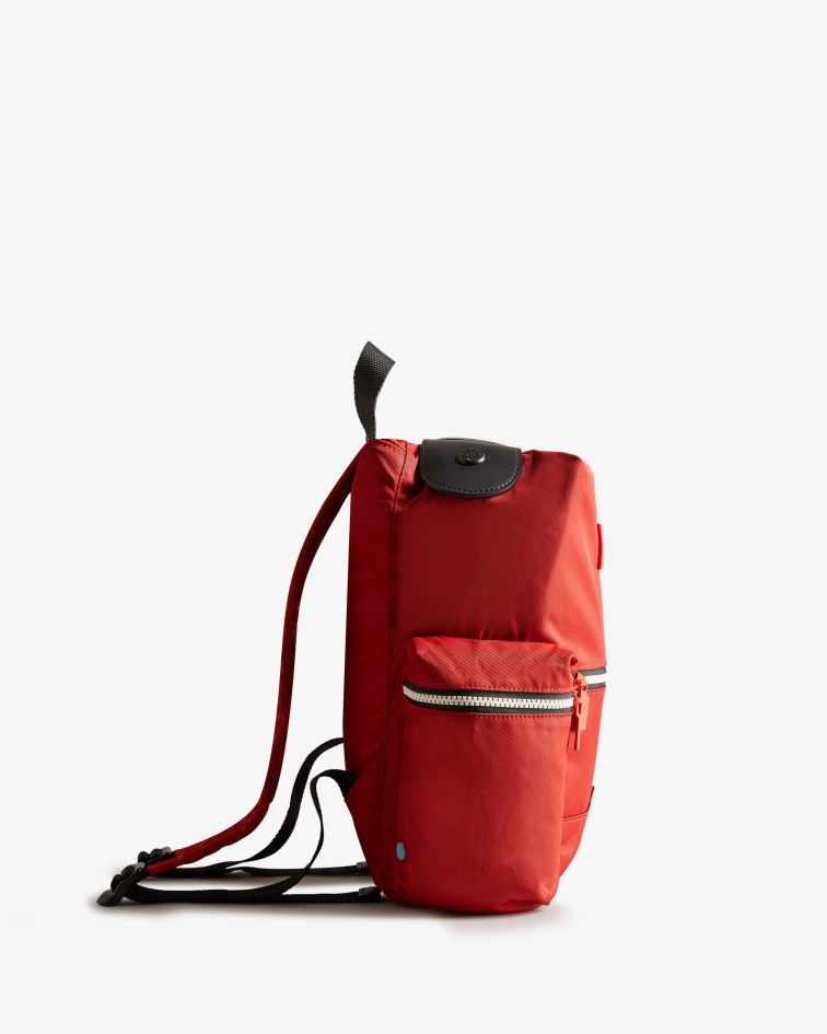 Hunter Mini Top Clip Backpack - Nylon Military Red