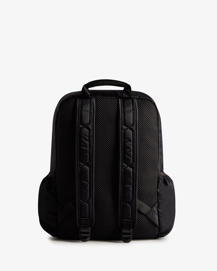 Hunter Nylon Large Backpack Black