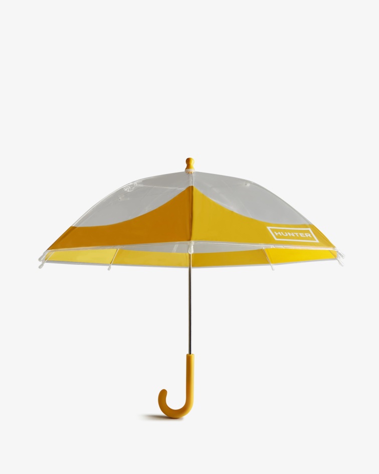 Hunter Kids Moustache Bubble Umbrella Yellow