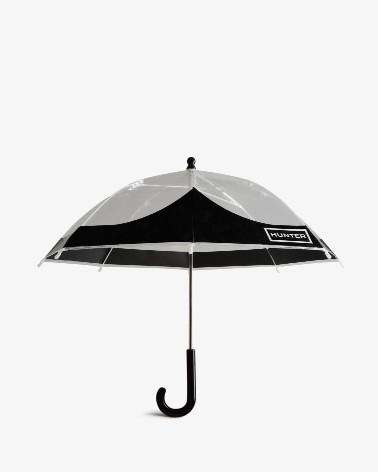 Hunter Kids Moustache Bubble Umbrella Black