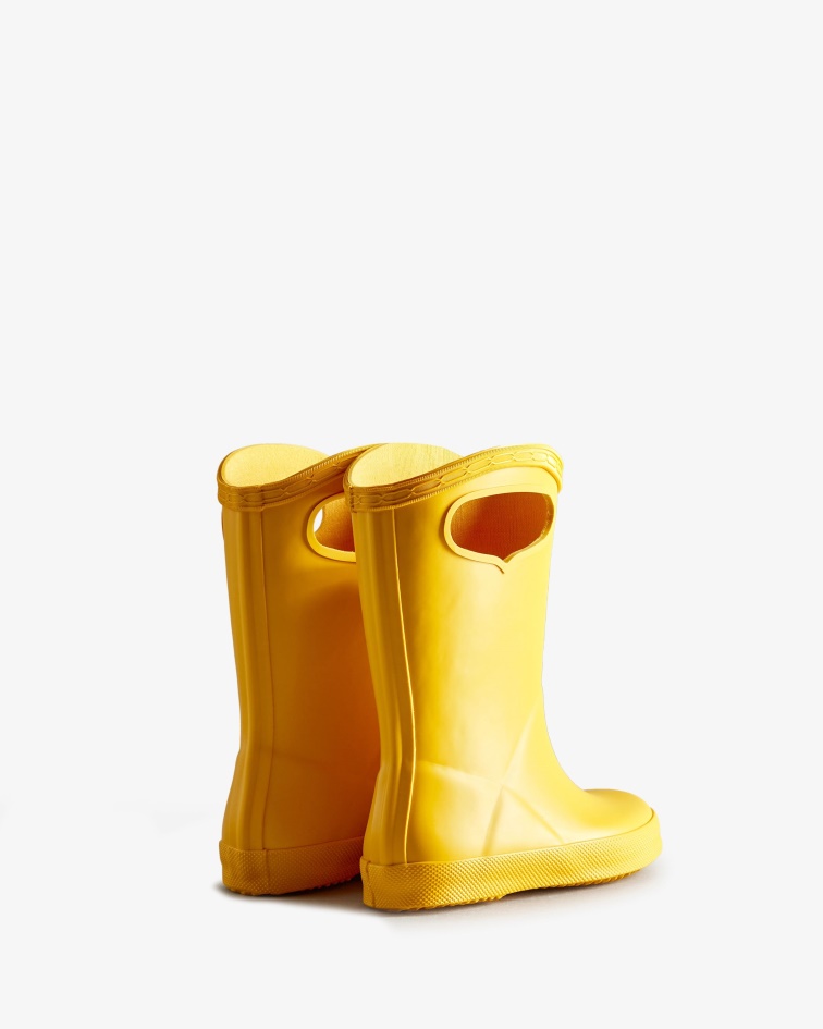 Hunter Kids First (18 Months-8 Years) Grab Handle Rain Boots Yellow