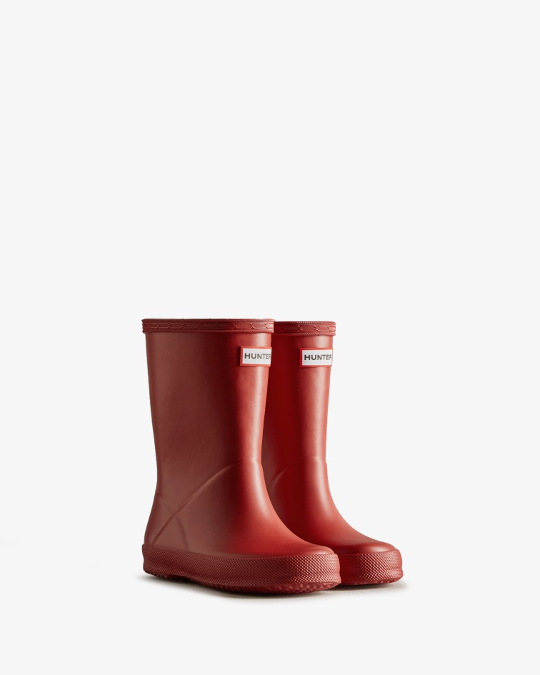Hunter Original Kids First (18 Months-8 Years) Rain Boots Military Red