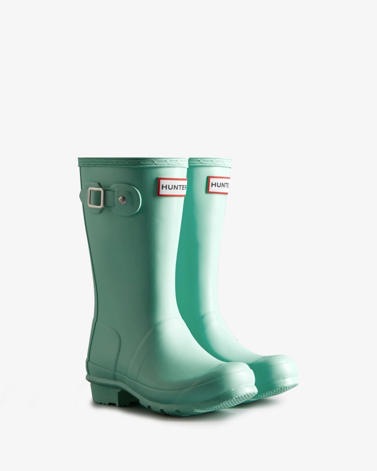 Hunter Original Big Kids (5-11 Years) Rain Boots Wild Mint