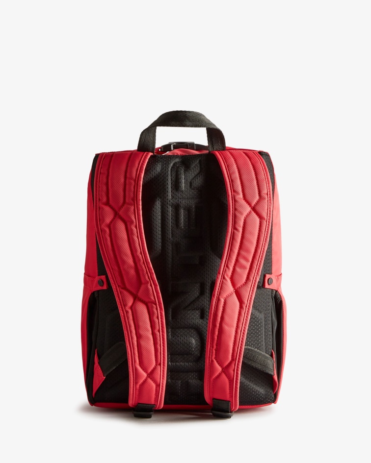 Hunter Nylon Pioneer Top Clip Backpack Rowan Pink