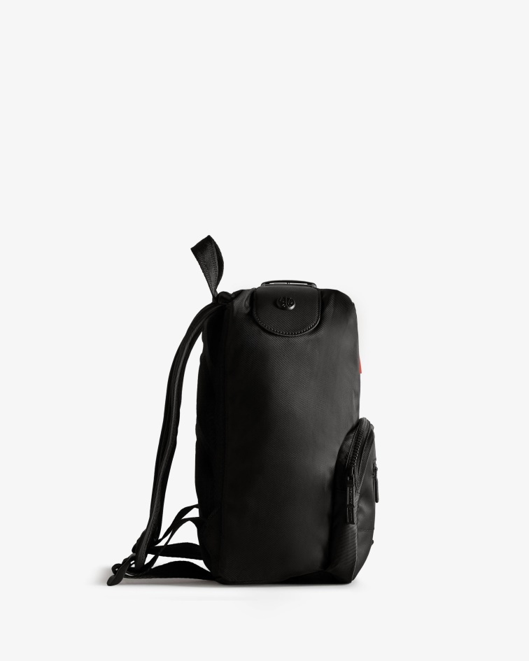 Hunter Mini Nylon Pioneer Top Clip Backpack Black
