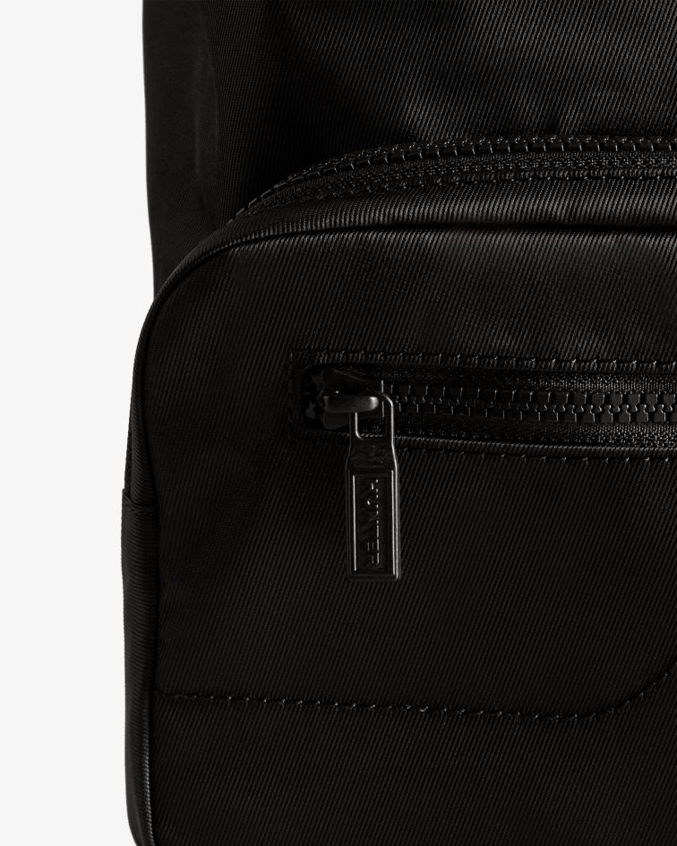 Hunter Mini Nylon Pioneer Top Clip Backpack Black