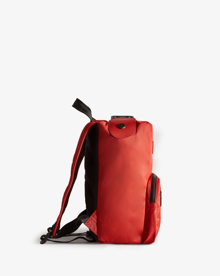 Hunter Mini Nylon Pioneer Top Clip Backpack Military Red