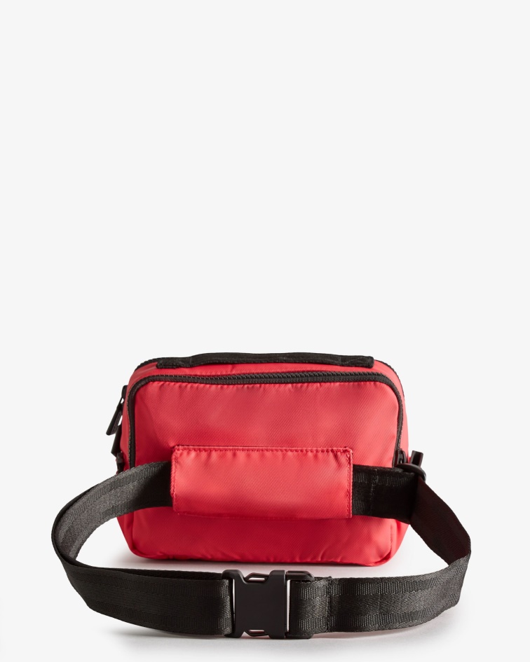 Hunter Nylon Three-Way Top Clip Crossbody Bag Rowan Pink