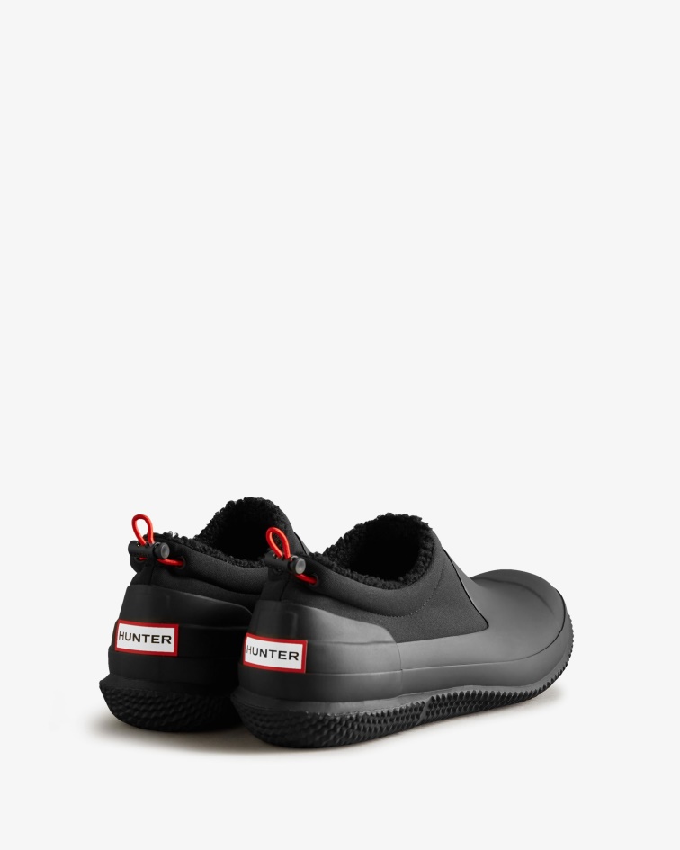 Hunter Men's Insulated Vegan Shearling Shoe Black