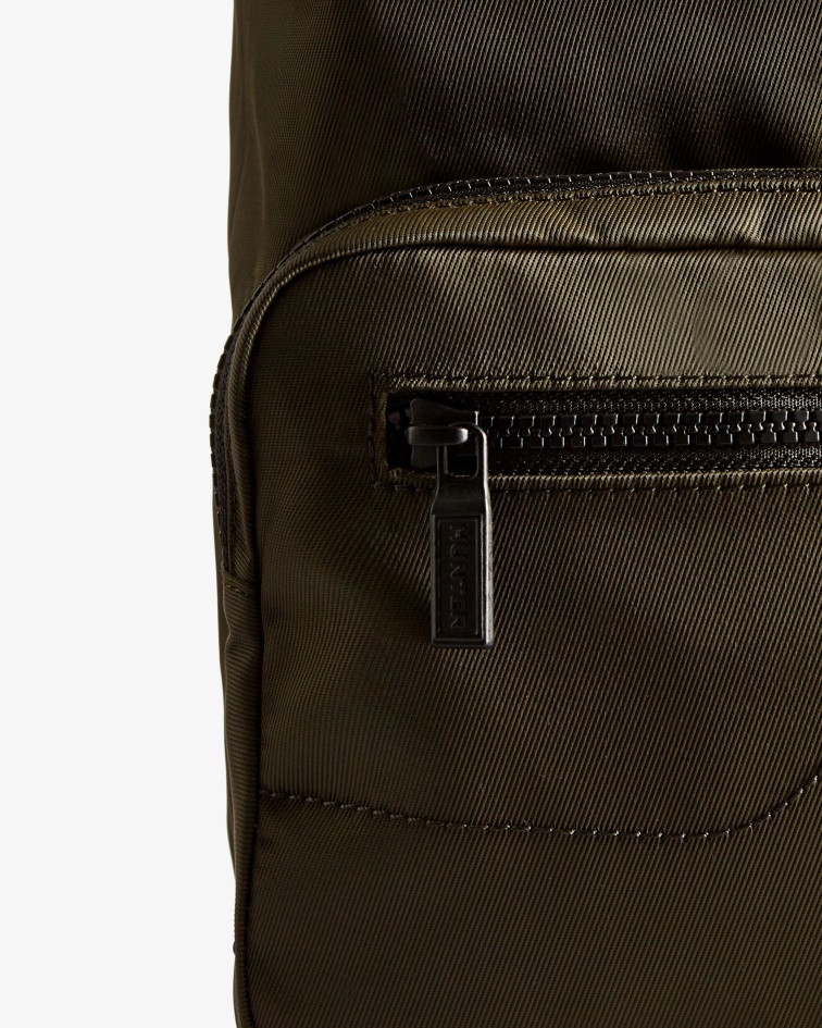 Hunter Mini Nylon Pioneer Top Clip Backpack Dark Olive