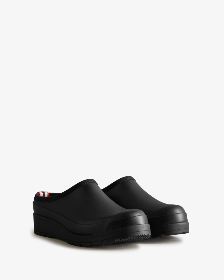 Hunter Women's Play Clogs Black