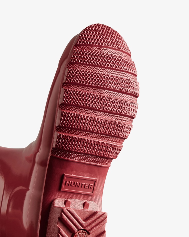 Hunter Women's Original Short Gloss Rain Boots Glenmore Rose