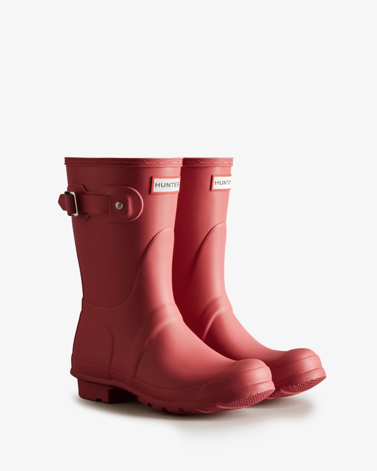 Hunter Women's Original Short Rain Boots Glenmore Rose