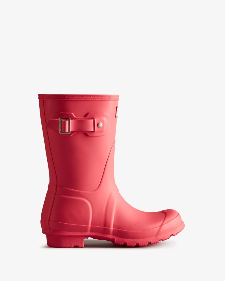 Hunter Women's Original Short Rain Boots Rowan Pink