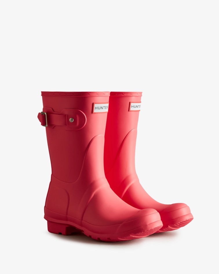 Hunter Women's Original Short Rain Boots Rowan Pink