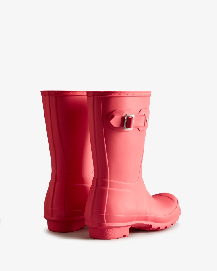 Hunter Women's Original Short Rain Boots Rowan Pink