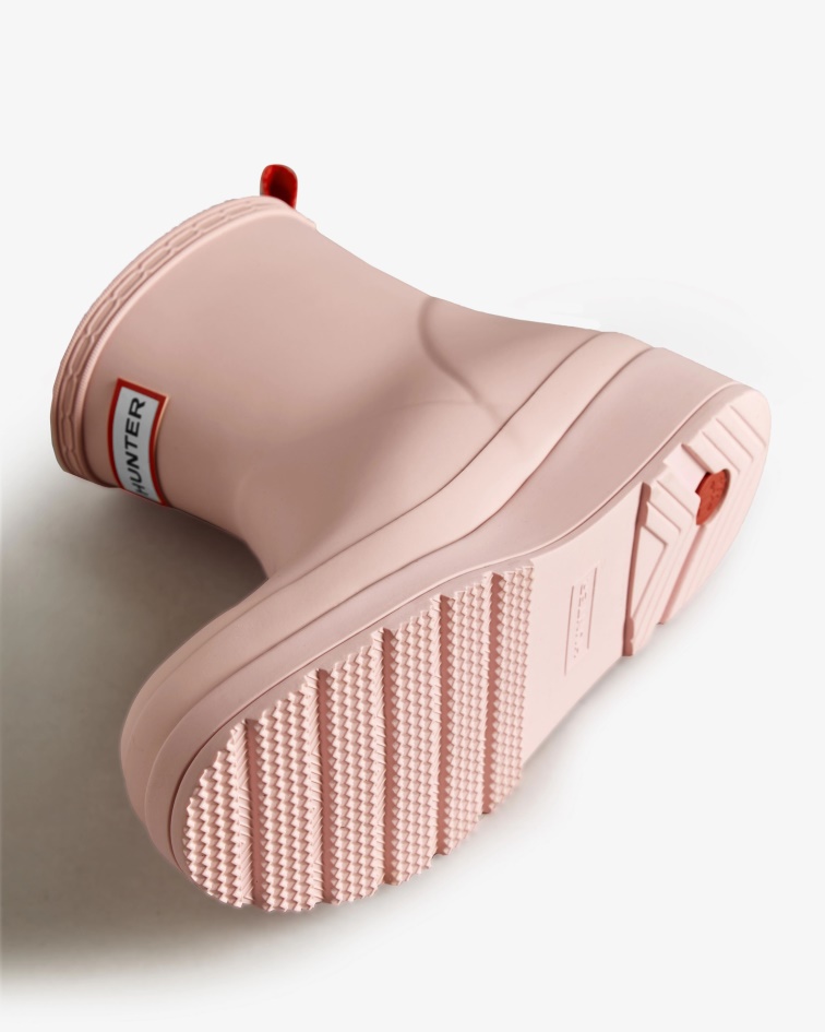 Hunter Women's Play Short Rain Boots Azalea Pink