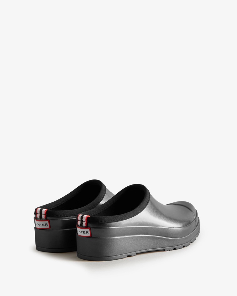 Hunter Women's Play Nebula Clogs Black