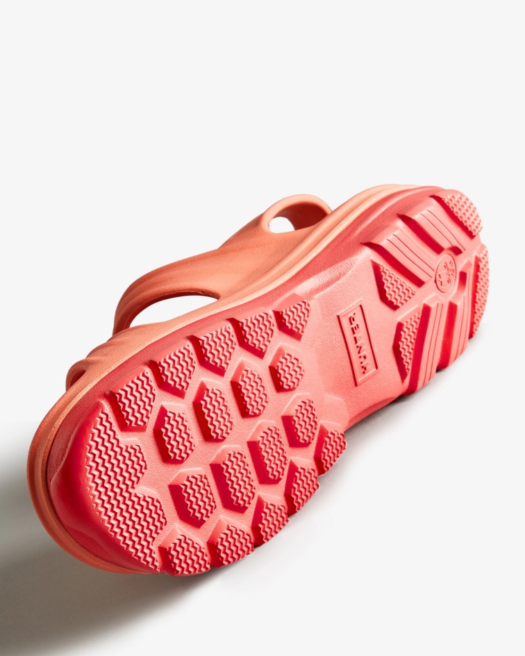 Hunter Women's BLOOM Sandal Sun-Cup Orange-Rowan Pink