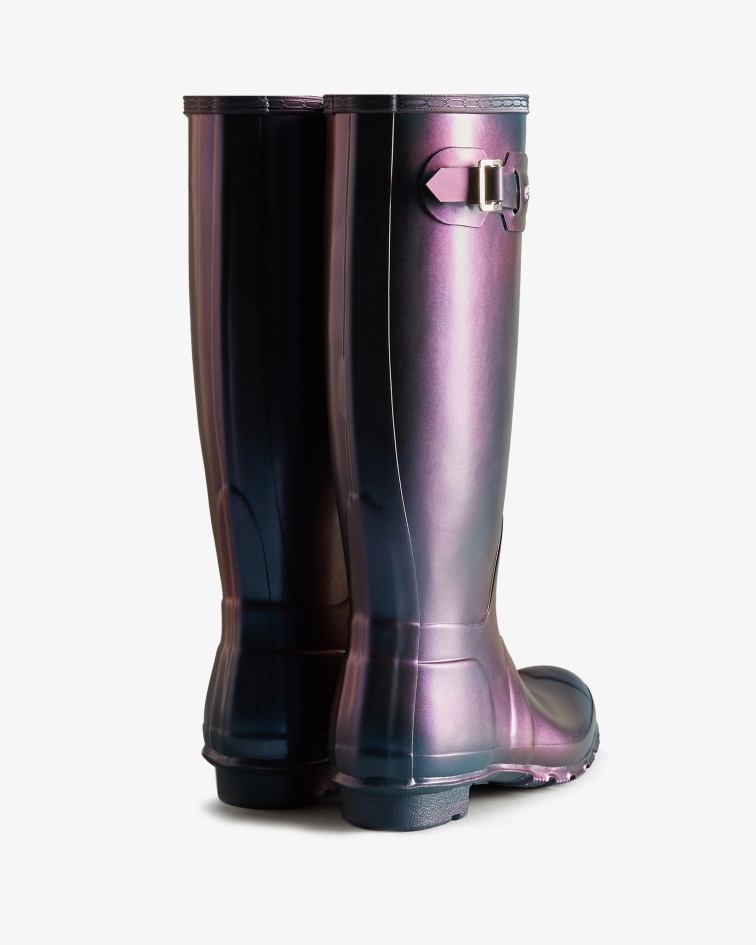 Hunter Women's Nebula Tall Rain Boots Stornoway Blue