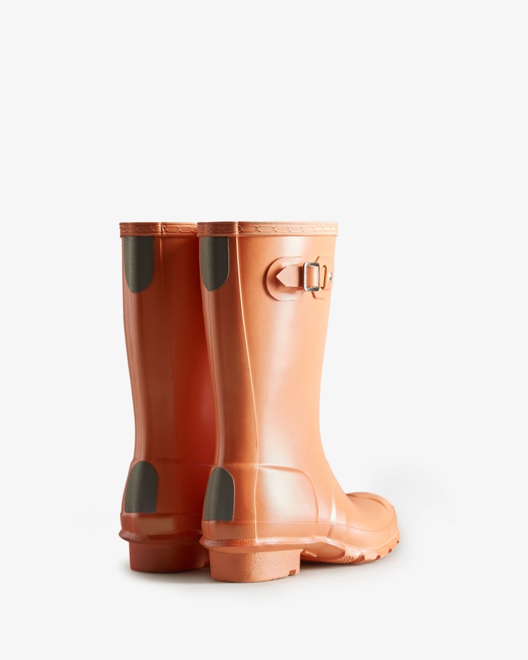 Hunter Big Kids (5-11 Years) Nebula Rain Boots Summit Rise Peach